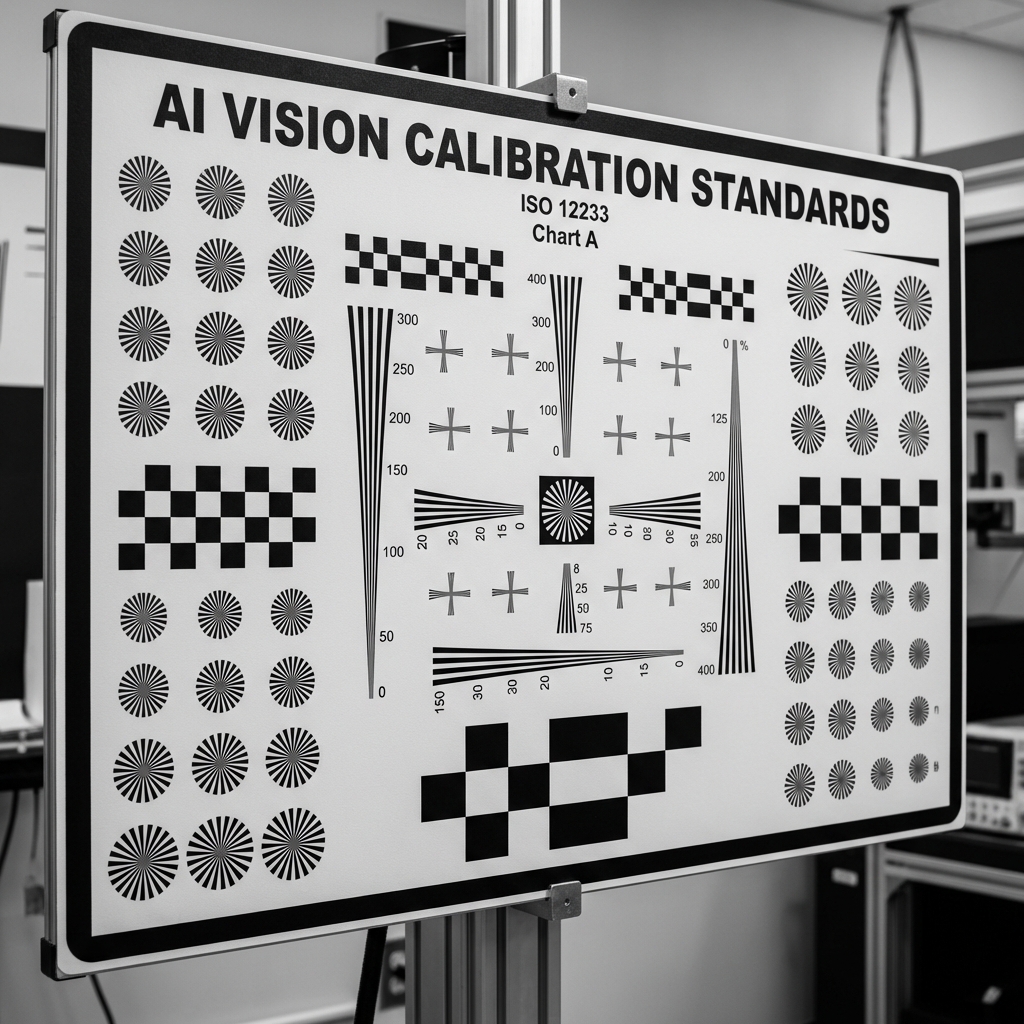 AI Vision Calibration Card (ISO-12233)